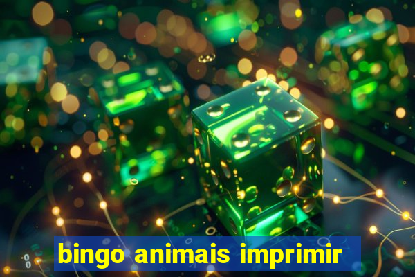 bingo animais imprimir